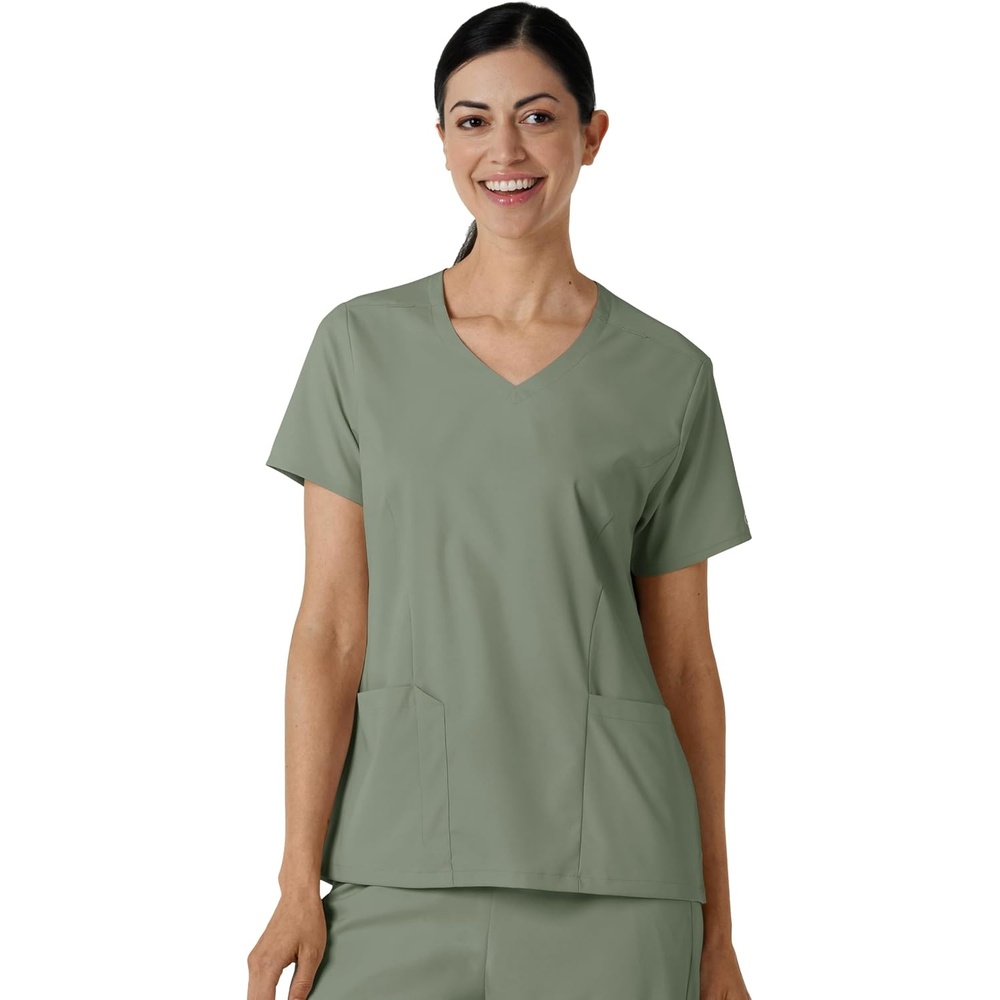 image:imageWink Boundless Womens 2Pocket VNeck Scrub TopSage
