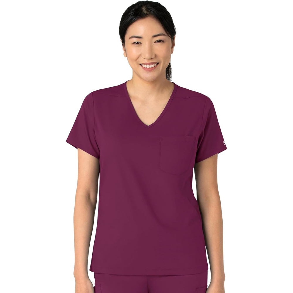 image:imageWink Boundless Womens Tuckin Scrub TopWine