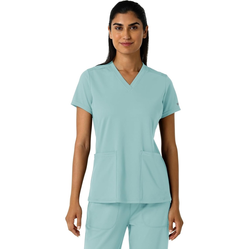 image:imageWink Womens Womens 2Pocket Scrub TopCoastal Blue