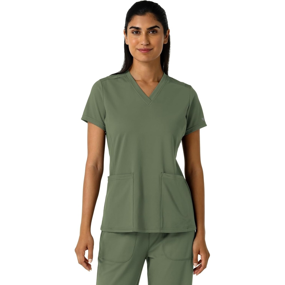 image:imageWink Womens Womens 2Pocket Scrub TopOlive