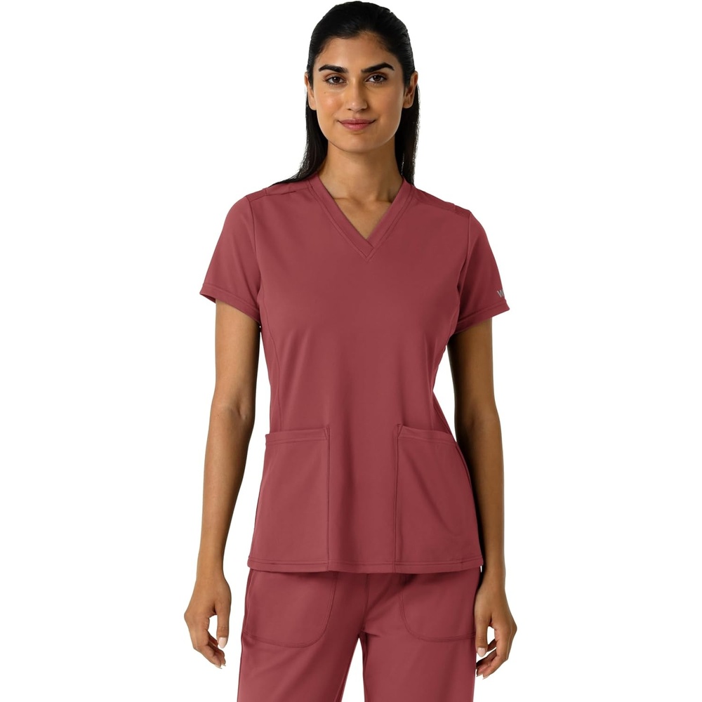 image:imageWink Womens Womens 2Pocket Scrub TopRuby