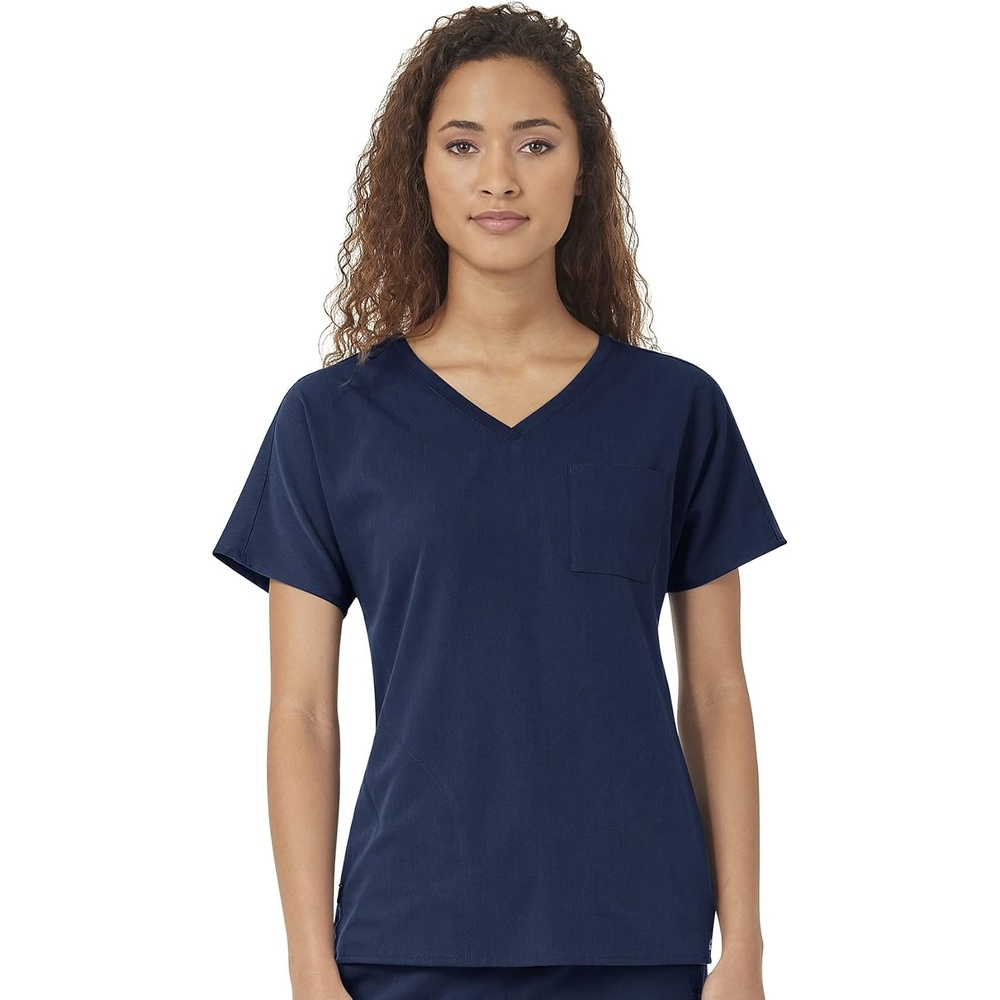 image:imageWonderWink Womens Dolman 3 Pocket Scrub Top Navy 3XL
