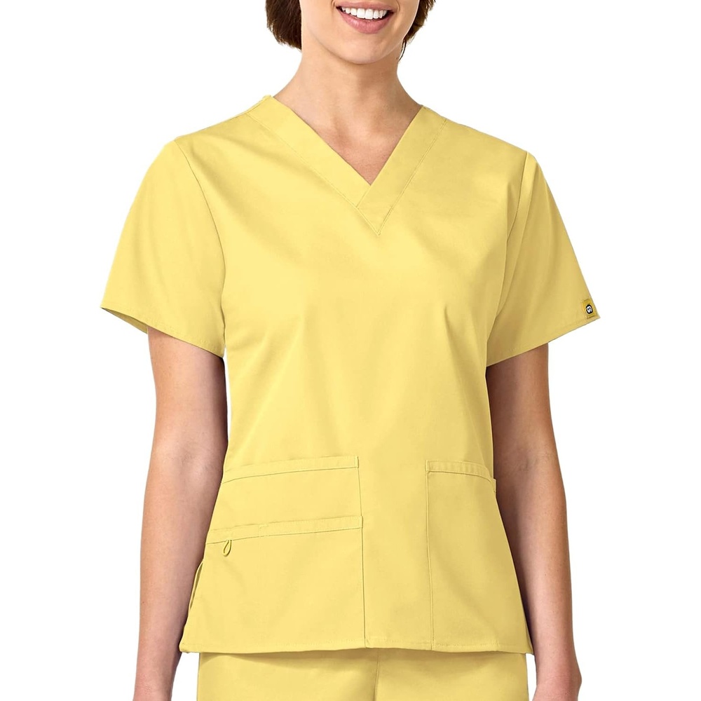 image:imageWonderWink Womens Origins Bravo VNeck TopYellow