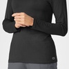 WINK Layers Scrubs for Women, Long Sleeve Silky Tee(Black)
