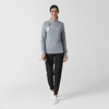 WINK Layers Women’s Watch Window Quarter Zip Scrub Top(Grey Heather)