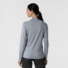 WINK Layers Women’s Watch Window Quarter Zip Scrub Top(Grey Heather)