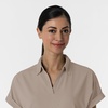 WINK Renew Women’s Flex-n-Reach Collared Scrub Top(Haze)