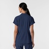 WINK Renew Women’s Flex-n-Reach Collared Scrub Top(Navy)