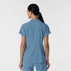WINK Renew Women’s Flex-n-Reach Collared Scrub Top(Pacific Blue)