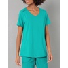 WINK Renew Women’s Mock Wrap Scrub Top(Teal Blue)