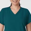 WINK W123 Women’s Basic V-Neck Scrub Top(Caribbean Blue)