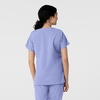 WINK W123 Women’s Basic V-Neck Scrub Top(Ceil Blue)