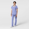 WINK W123 Women’s Basic V-Neck Scrub Top(Ceil Blue)