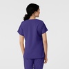 WINK W123 Women’s Basic V-Neck Scrub Top(Grape)