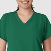 WINK W123 Women’s Basic V-Neck Scrub Top(Hunter Green)