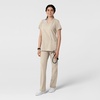 WINK W123 Women’s Basic V-Neck Scrub Top(Khaki)