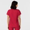 WINK Women’s Women’s Flex-n-reach Side Panel V-neck Scrub Top(Red)