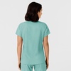 WINK Women’s Women’s Flex-n-reach Side Panel V-neck Scrub Top(Turquoise)