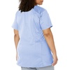 WINK WonderWORK Maternity Mock Wrap Scrub Top, Ceil Blue, 3XL