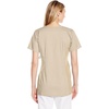 WINK WonderWORK Maternity Mock Wrap Scrub Top, Khaki, XL