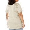 WINK WonderWORK Maternity Mock Wrap Scrub Top, Khaki, XL