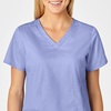 WINK WonderWORK Women’s V-Neck Scrub Top(Ceil Blue)