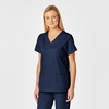 WINK WonderWORK Women’s V-Neck Scrub Top(Navy)