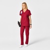 WINK WonderWORK Women’s V-Neck Scrub Top(Red)