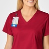 WINK WonderWORK Women’s V-Neck Scrub Top(Red)