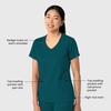 Wink Boundless Women’s 2-Pocket V-Neck Scrub Top(Caribbean)