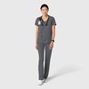 Wink Boundless Women’s 2-Pocket V-Neck Scrub Top(Pewter)