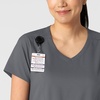 Wink Boundless Women’s 2-Pocket V-Neck Scrub Top(Pewter)