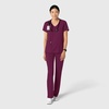 Wink Boundless Women’s 2-Pocket V-Neck Scrub Top(Wine)