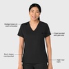 Wink Boundless Women’s Tuck-in Scrub Top(Black)