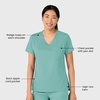 Wink Boundless Women’s Tuck-in Scrub Top(Turquoise)