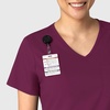 Wink Boundless Women’s Tuck-in Scrub Top(Wine)