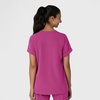 Wink Nova Women’s Drop Shoulder Boxy Scrub Top, Raspberry, XS