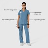 Wink Nova Women’s Flex-n-Reach V-Neck Scrub Top(Pacific Blue)