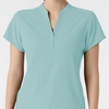 Wink Renew Women’s Mandarin Collar Scrub Top(Coastal Blue)