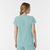 Wink Renew Women’s Mandarin Collar Scrub Top(Coastal Blue)
