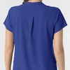 Wink Renew Women’s Mandarin Collar Scrub Top(Galaxy Blue)