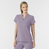 Wink Renew Women’s Mandarin Collar Scrub Top(Wisteria)