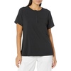 Wink Renew Women’s Mandarin Collar Tuck-in Scrub Top(Black)