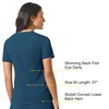 Wink Renew Women’s Mandarin Collar Tuck-in Scrub Top(Caribbean)