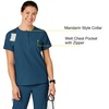 Wink Renew Women’s Mandarin Collar Tuck-in Scrub Top(Caribbean)