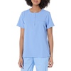 Wink Renew Women’s Mandarin Collar Tuck-in Scrub Top(Ceil Blue)