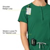 Wink Renew Women’s Mandarin Collar Tuck-in Scrub Top(Hunter)