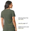 Wink Renew Women’s Mandarin Collar Tuck-in Scrub Top(Olive)