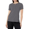 Wink Renew Women’s Mandarin Collar Tuck-in Scrub Top(Pewter)