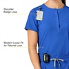 Wink Renew Women’s Mandarin Collar Tuck-in Scrub Top(Royal)